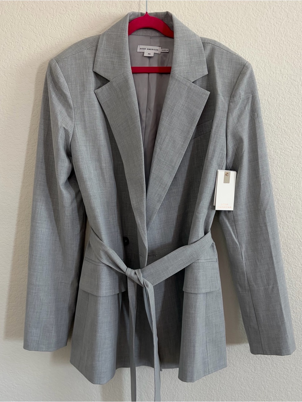 Good American - Tie-Waist Blazer Jacket - Women